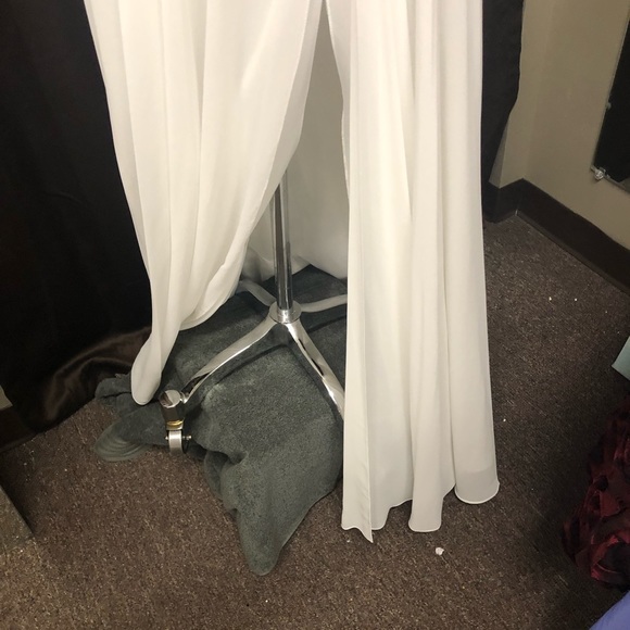 Wow $225 Strapless/straps Ivory Size 6 Pageant . Gown by Envious last reduction - Picture 8 of 16